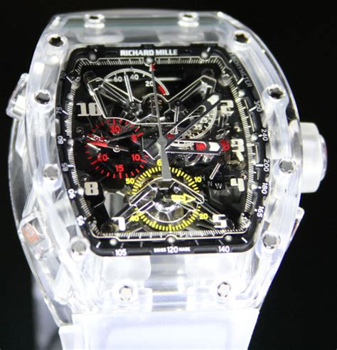 richard mille crystal watch|richard mille price list.